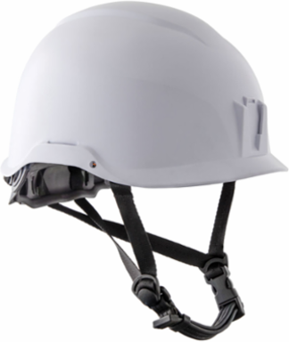 Safety Helmet Class E - White, 20kV Rated, 6-Point Suspension, Lightweight Design