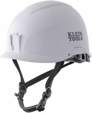 Safety Helmet Class E - White, 20kV Rated, 6-Point Suspension, Lightweight Design