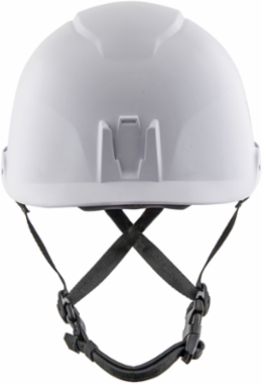 Safety Helmet Class E - White, 20kV Rated, 6-Point Suspension, Lightweight Design