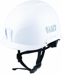 Safety Helmet Class E - White, 20kV Rated, 6-Point Suspension, Lightweight Design