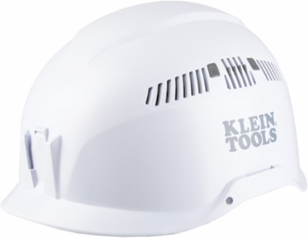 Safety Helmet Class C, Adjustable Vents, 6-Point Suspension, White