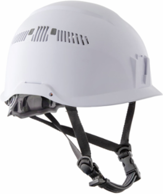 Safety Helmet Class C, Adjustable Vents, 6-Point Suspension, White