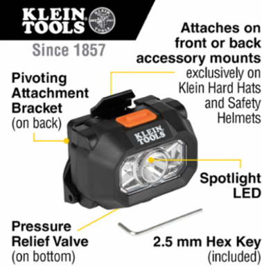 Intrinsically Safe LED Headlamp, 216 Lumens, Waterproof, Impact Resistant