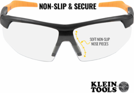 Standard Safety Glasses, Clear Lens, Anti-Fog, UV Protection 99.9%, Lightweight