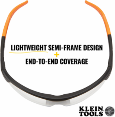 Standard Safety Glasses, Clear Lens, Anti-Fog, UV Protection 99.9%, Lightweight