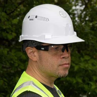 Professional Safety Glasses, Clear Lens - ANSI Z87.1+, UV Protection, Lightweight