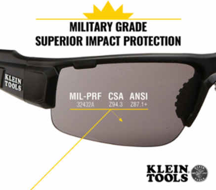 Professional Safety Glasses, Gray Lens, Anti-Fog, UV Protection 99.9%