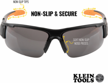 Professional Safety Glasses, Gray Lens, Anti-Fog, UV Protection 99.9%
