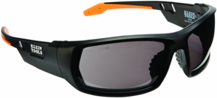 Professional Safety Glasses, Full Frame Gray Lens, UV Protection 99.9%