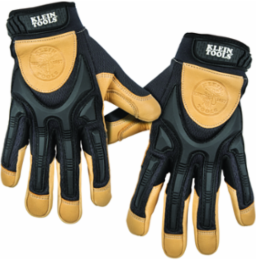 Extra-Large Leather Work Gloves, Professional-Grade with PVC Knuckle Guards