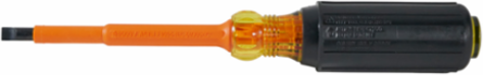 1/4 Inch Insulated Cabinet Tip Screwdriver, 4 Inch Shank, 1000V Rated