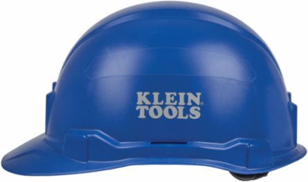 Non-Vented Cap Style Hard Hat, Blue, Class E, Tested up to 20kV, 4-Point Suspension