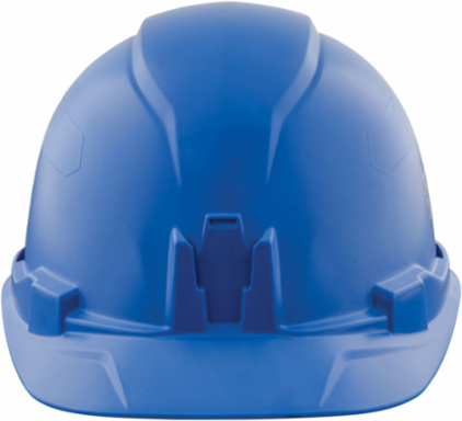 Non-Vented Cap Style Hard Hat, Blue, Class E, Tested up to 20kV, 4-Point Suspension