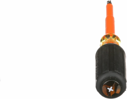Insulated Screwdriver #2 Phillips Tip 4 Inch, 1000V Rated, High-Dielectric Plastic Handle