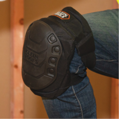 Hinged Gel Knee Pads, 3.5 Inch Height, Quick-Release Clips, Lightweight Support