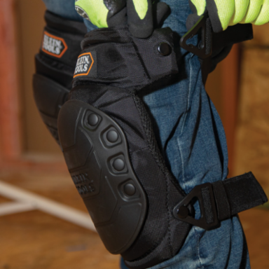 Hinged Gel Knee Pads, 3.5 Inch Height, Quick-Release Clips, Lightweight Support