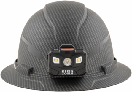 KARBN™ Style Hard Hat with Rechargeable Light, Class E, 4-Point Suspension, Non-Vented