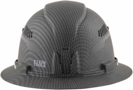 Premium KARBN™ Vented Full Brim Hard Hat with Rechargeable LED Light, 1.34 lbs