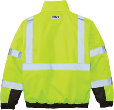 High-Visibility Winter Bomber Jacket, Large, ANSI Class 3, 220 g Insulation