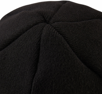 Heavy Knit Hat, Black, Vintage Logo, One Size Fits Most, Durable Construction