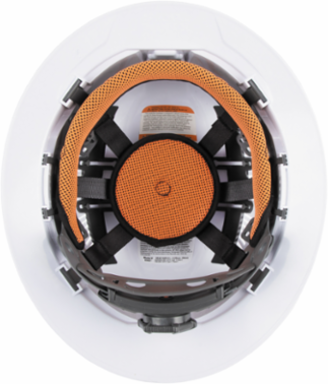 Hard Hat Full Brim Style White, Type 1, Tested up to 20kV, 6.5 to 8 Inch Size