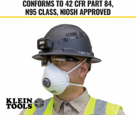 N95 Disposable Respirator 3-Pack, One Size Fits Most, NIOSH Approved