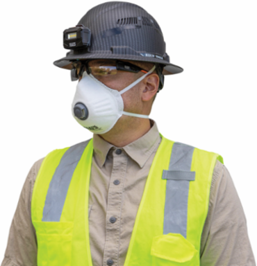 N95 Disposable Respirator 3-Pack, One Size Fits Most, NIOSH Approved