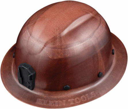 KONSTRUCT Series Full-Brim Hard Hat, Class G, 6-Point, Rechargeable Headlamp Included