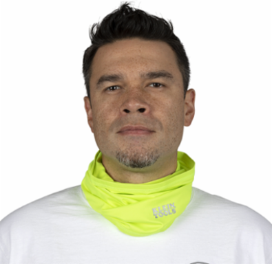 Neck and Face Cooling Band, One Size Fits Most, UPF 50+, High-Visibility Yellow