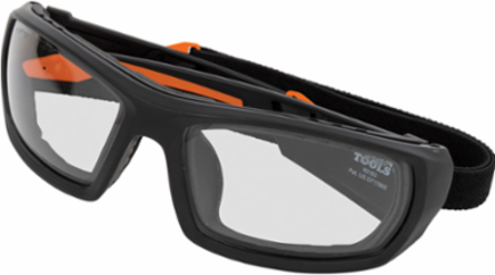 Professional Safety Glasses, Clear Lens, ANSI Z87.1 Standard, Lightweight Frame