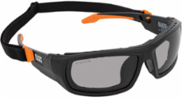 Professional Full-Frame Safety Glasses, Gray Lens, ANSI Z87.1, UV Protection