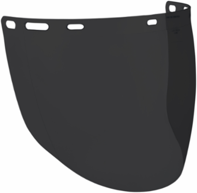 Replacement Face Shield Lens, Cap Style, Gray Tint