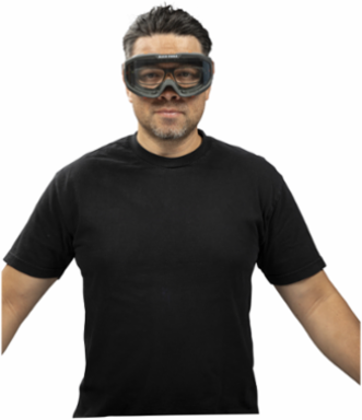 Professional Safety Goggles, Clear Lens, UV Protection, Anti-Fog, ANSI Z87.1+