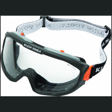 Professional Safety Goggles, Clear Lens, UV Protection, Anti-Fog, ANSI Z87.1+