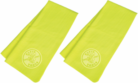Cooling PVA Towel 13 Inch x 29.5 Inch, High-Visibility Yellow, 2-Pack
