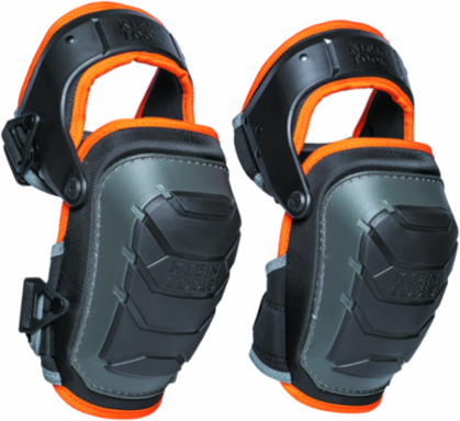 Heavy Duty Hinged Knee Pads 14.3 Inch x 7 Inch with Quick-Fasten Closure
