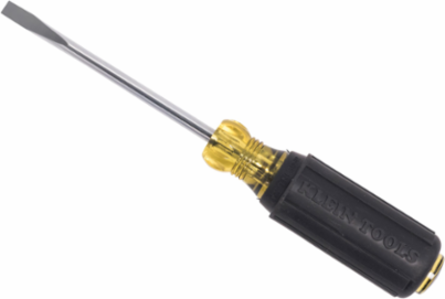 1/4 Inch Cabinet Tip Screwdriver 4 Inch Shank, Steel, Cushion-Grip Handle
