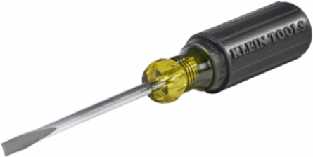 Wire Bending Cabinet-Tip Screwdriver 4 Inch, 1/4 Inch Tip, Cushion-Grip Handle