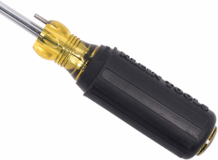 Wire Bending Cabinet-Tip Screwdriver 4 Inch, 1/4 Inch Tip, Cushion-Grip Handle