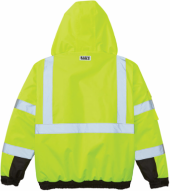High-Visibility Winter Bomber Jacket, 2XL, ANSI Class 3, 220g Insulation