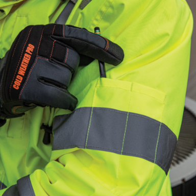 High-Visibility Winter Bomber Jacket, 2XL, ANSI Class 3, 220g Insulation