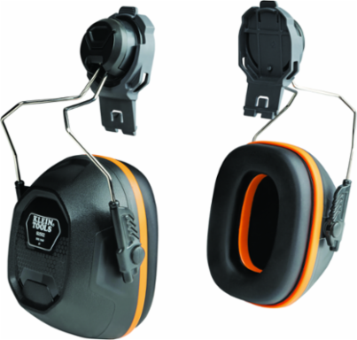 Full Brim Hard Hat Earmuffs, NRR 26dB, ABS Plastic, Comfortable Fit