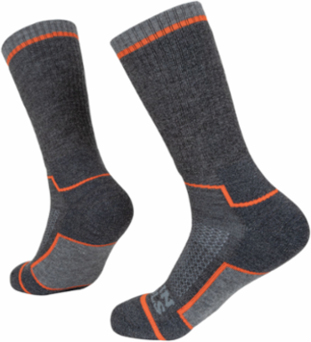 Performance Thermal Socks, Large, Merino Wool, Mid-Length, Reinforced Heel