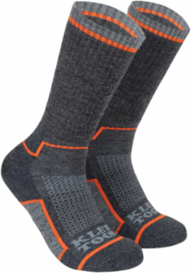 Performance Thermal Socks, Large, Merino Wool, Mid-Length, Reinforced Heel