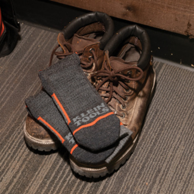 X-Large Performance Thermal Socks, Merino Wool, Mid-Length, Machine Washable