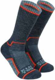 X-Large Performance Thermal Socks, Merino Wool, Mid-Length, Machine Washable