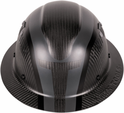 Carbon Fiber Full Brim Hard Hat, 6-Point Suspension, 1.1 lbs Weight