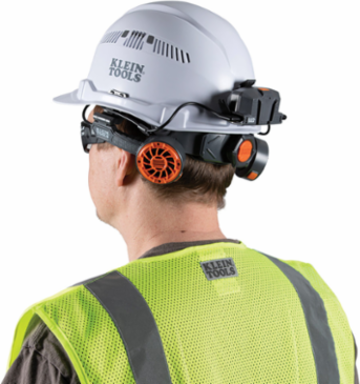 Lightweight Hard Hat Cooling Fan - 2 Speeds, 16-Hour Battery Life, Compact Design