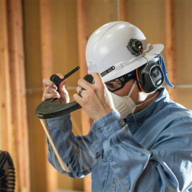 Clear Full Brim Hard Hat Face Shield, Polycarbonate, UV Protection 99.9%