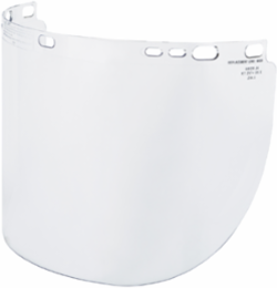 Replacement Face Shield Lens, Full Brim Hard Hat, Clear